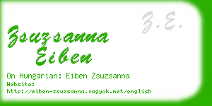 zsuzsanna eiben business card